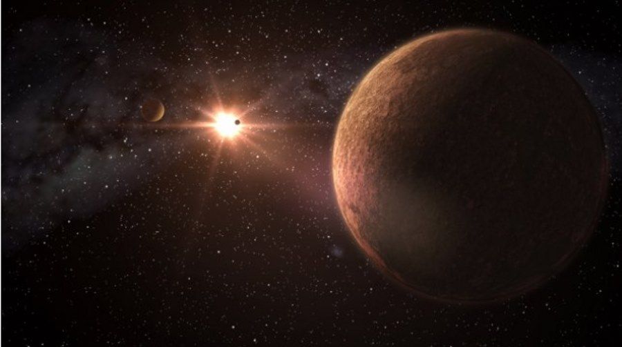 A solar system with three Earth-like planets has been discovered