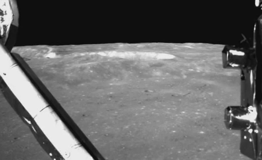 China showed footage of the landing on the unseen side of the Moon
